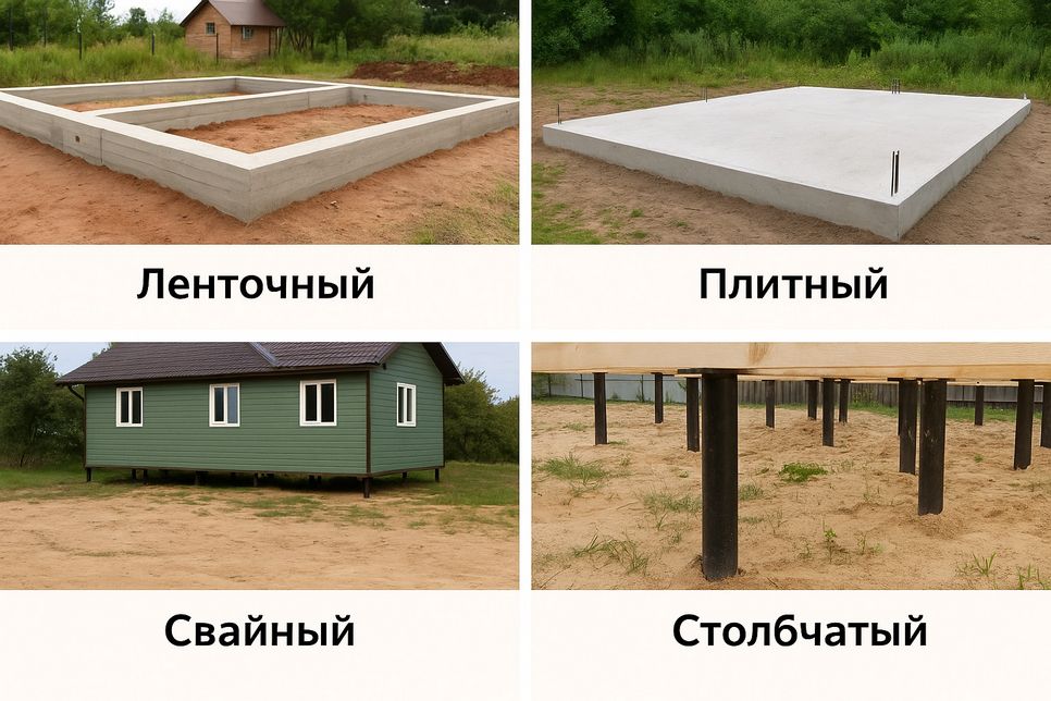 Типы фундаментов частных домов и их особенности