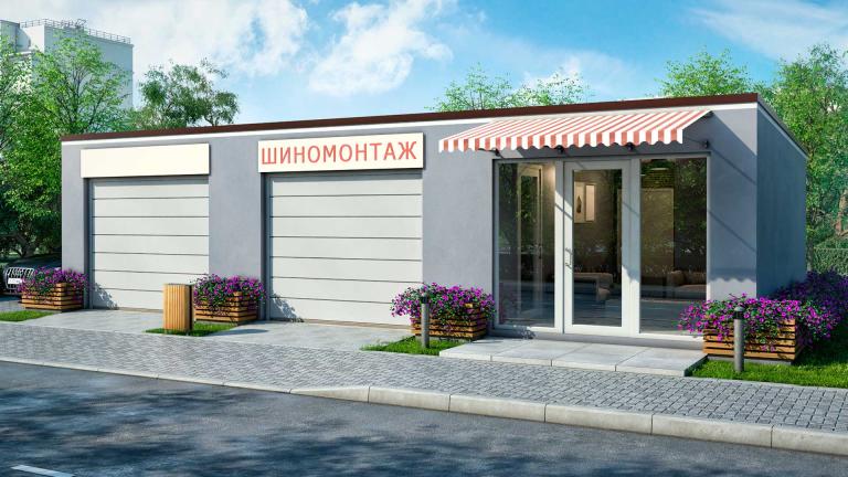 Проект гаража БЭНПАН Шиномонтаж 3С